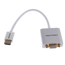HDMI to VGA Adapter w/ Audio Male to Female Converter Cord for Laptop TV