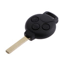 3Button Remote Key Fob Replace Shell Case With Uncut Blade for Benz