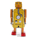 Handmade Mechanical Clockwork Robot Lilliput Wind Up Walking Tin Toy Desktop Decor Xmas Gift
