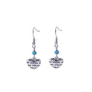 Women's Vintage Heart Love You Dangle Drop Earrings Jewelry Gift 1Pair