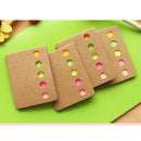 Portable Colorful Self-Stick Notes Book Sticky Notes Book Message Note Pad Office Supplies Stationary