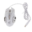 4000DPI Optical Adjustable 6D Button Wired Gaming Game Mice for Laptop PC White