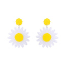 Fashion Daisy Flower 1Pair Women Girls Acrylic Accessories Charm Earrings