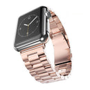 For Apple Watch iWatch Smart Wear Bracelet 38mm Quick-Release Stainless Steel Watchband Strap with Buckle Rose Gold