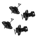 4 Pieces Plastic Universal Hull Drain Plugs Kit Thread Plug Bung Replacement for Dinghy Kayak Canoes Boat