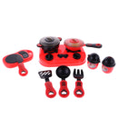 13 Pieces Plastic Simulation Kitchen Cookware Set Toy Kitchen Utensils Tools