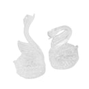 Decorative Glass Loving Swan Couple Figurine Collection Unique Wedding Gifts