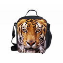 Portable Insulated Thermal Cooler Cute Tiger Design Lunch Box Office School Carry Tote Picnic Case Storage Bag