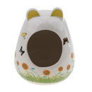 Adorable Cartoon Baby Bottle Shape Hamster House Chinchilla Mini Hut Small Animal Ceramic Hideout Cave