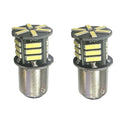 1 Pair BA15S 1156 7020 21SMD LED Car Reverse Tail Stop Turn Lamp Bulbs White