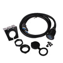 Car Dashboard Flush Mount USB 3.0 Socket Extension Lead Panel Cable Cord Kit
