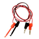 2 Pieces 4.0mm 39'' Protective Multimeter Banana Plug To Test Hook Wire Cable For Testing Tool 1 Meter in Length