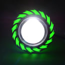 Replacement Helical Hi-LO Green LED Demon Eye Angel Halo Eye Motorcycle Headlight