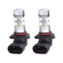 2 Pieces 9145 H10 100W 10000K Blue LED Projector Fog Driving Light Bulbs Lamp