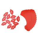 Set of 12 Fashion Red Lips Design Cake Topper and Cupcake Wrapper Decor