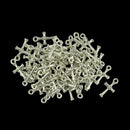 50 Pieces Tibetan Silver 3D Cathelic Religous Cross knot Charms Pendants DIY