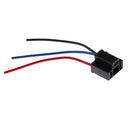 H4 Headlight Bulb Extension 3Wire Harness Lamp Female Socket Adapter
