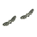 50x Tibetan Silver Butterfly Wing Spacer Metal Beads DIY Jewelry Findings