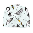 Baby Cartoon Toddler Girls Boys Warm Cotton Knit Hat Beanie Cap Green Feather Pattern