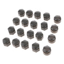 20PCS Gray Wheel Nut Bolt Tire Screw Cover Cap Dust Cover 22mm For Audi Q7