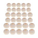 30 Pieces Large Hole BOHO Style Natural Color Wood Round Spacer Beads Bulk Lots for Jewelry Making Craft DIY Macrame Bracelet Necklace Accessories 20mm 25mm 30mm Mixed