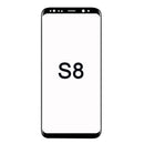 Front Glass repair kit for Samsung Galaxy S8 (Black) Display & 11 pcs Tool Kit/UV LOCA Adhesiver/Tweezers/Suction Cup/Wire/Microfiber Cleaning Cloth