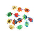 12Pcs Tropical Fish Figures Toy Play Set, Plastic Animal Toy, Party Favors, DIY Decor, Kids Pretend Toy