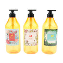 3 Pieces 1000ml Refillable Pump Bottle Empty Shampoo Dispensing Container Suit for Home or Travel