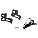 2pcs Bike Pedal Replacement Cycle Toe Clips and Straps for Fixie Bike, Fixed Gear Bike, Mountain Bicycle