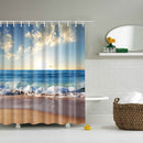 Home Bathroom Decor Fashionable Accessory Ornaments Fabric Bath Shower Curtain With 12 Hooks Ring 2