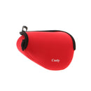 Neoprene Camera Protect Case Bag Cover For Sony A6000 16-50mm Lens Red