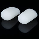 Pair Of Silicone Gel Reusable Washable Toe Caps Pain Reliever FIT FOR Adult Big Toe White