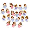 20 Pieces Cute Angel Postcard Photo Paper Pegs Pin Clothespin Wood Clips Craft