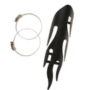 Flame Exhaust Muffler Pipe Heat Shield Cover Guard For Harley Cruise Black