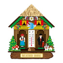 Novelty Wooden Wall Mounted Thermometer Hygrometer Temperature Meter Outdoor