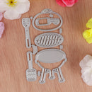 Metal Cutting Dies Stencil For Scrapbooking DIY Card Making Picnic Set Kit