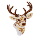 Cloth Fabric Sequined Deer Patch Applique For Embroidery Sewing Craft Supplies