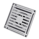 Stainless Steel Floor Drain Square Bathroom Wet Room Shower Trap for 50~75mm