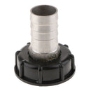 1000L IBC Tank Adapter Coarse Thread 60mm to 32mm Water Tank Connector Fitting Black