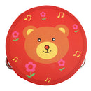 Hand Held Tambourine Drum Bell Metal Jingles Wooden Percussion Musical Toy-E