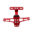 Motorcycle Adjustable Red CNC License Number Plate Bracket with LED Light