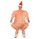 Inflatable Roast Turkey Costume Blow Up Suit Xmas Thanksgiving Fancy Dress