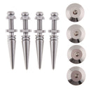 Set of 4 Pure Copper Speaker Spikes Feet Base Cones Floor Stand Protectors - Silver