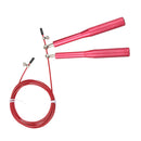 Adjustable Metal Handle Skipping Jump Rope Boxing Fitness Gym Jumping Exercise Fitness Sports Training Rope Wine Red
