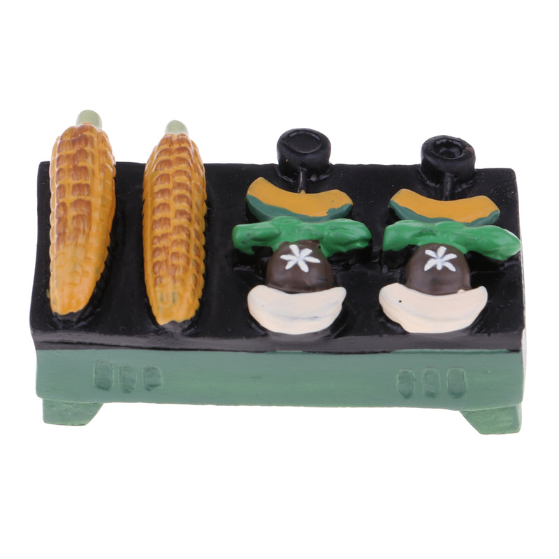 1/12 Dollhouse Barbecue Grill Mini Kitchen Accessories Dining Room Decoration