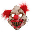 Full Face Scary Evil Clown Mask Bloody Mouth Joker Latex Mask Halloween Fancy Dress