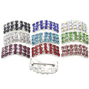 10 Pieces Fashion Metal Arched Rhinestone Bikini Connectors Shoes Buckle Link Chain for Swimwear