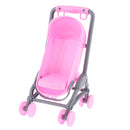 Miniature Plastic Doll Stroller Trolley Nursery Play Toy Simulation Dolls Furniture Toy Baby Carriage Model Pretend Play Toy