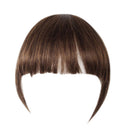 Fashion Straight Hair Bangs Clip in Hair Extensions 1 piece (Brown) Human Hair (clip bangs, Air Bangs)