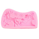 1pc Fondant Chocolate Cake Decor Molds DIY Silicone Mould for Christmas